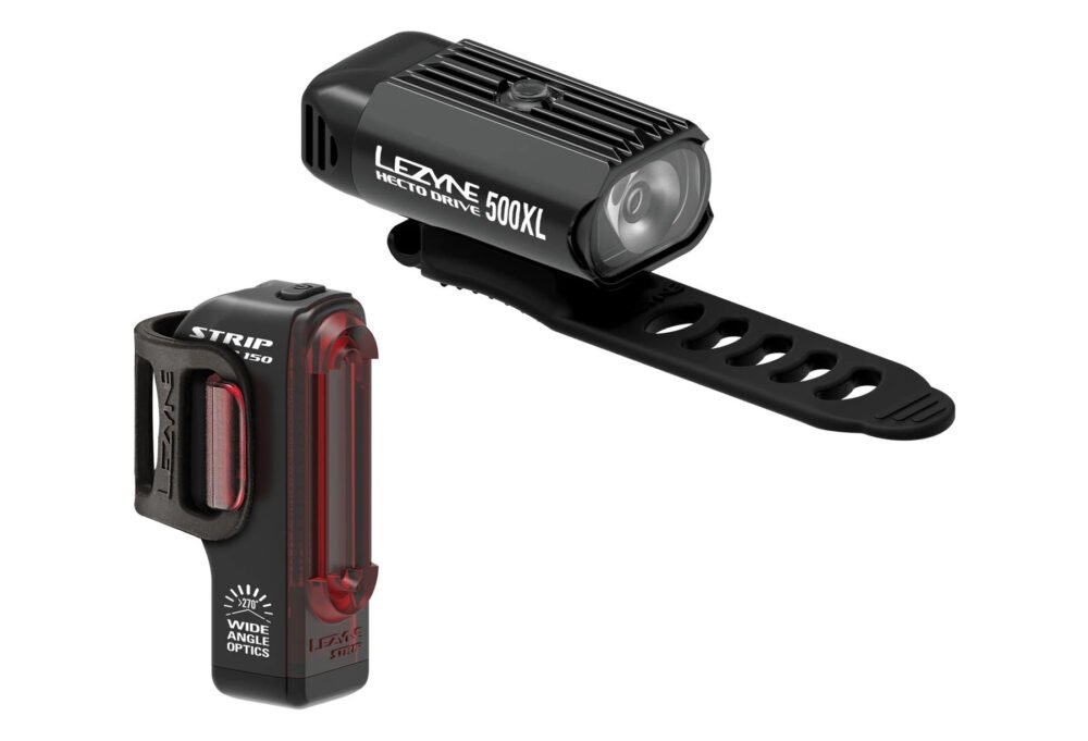 PAIRE D'ÉCLAIRAGES LEZYNE HECTO DRIVE 500XL-STRIP PAIR NOIR