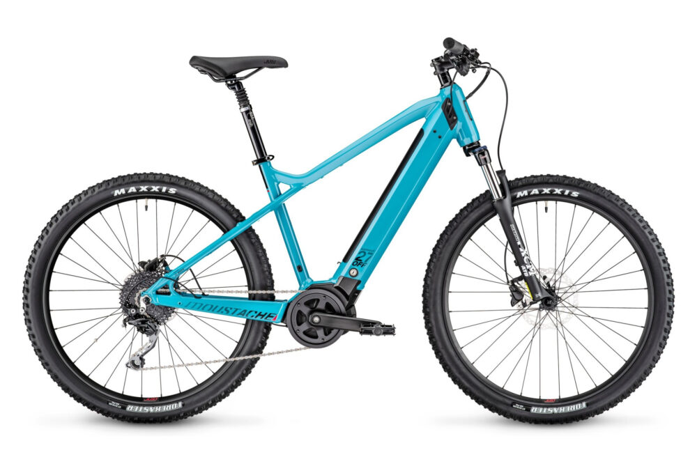 VTT Électrique Semi-Rigide Moustache Samedi 27 Off 2 Shimano Deore 10V 500 Wh 27.5'' Bleu 2020