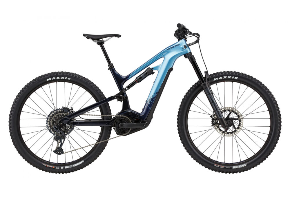 VTT Électrique Tout-Suspendu Cannondale Moterra Neo Carbon 2 Sram GX/NX Eagle 12V 625 Wh 29'' Bleu Alpine