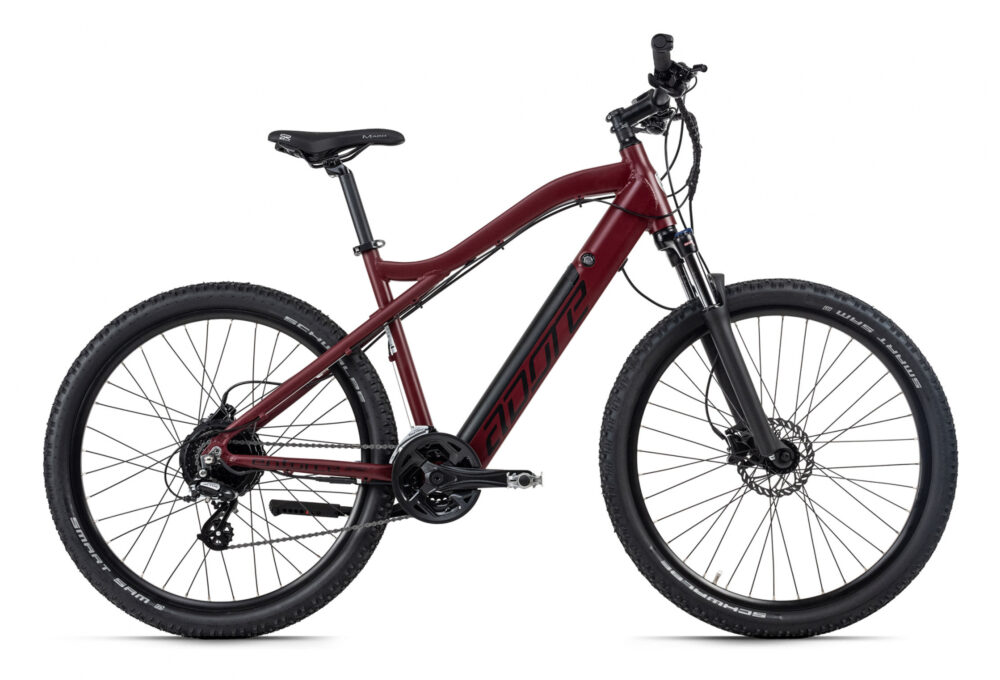 VTT semi rigide électrique 27,5'' Adore Enforce Rouge 250 Watt Li-Ion 36V/14 Ah/504 24 vitesses