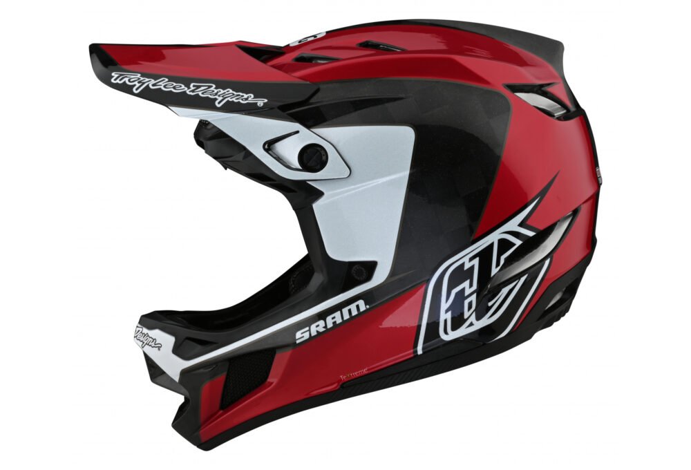 Casque Integral Troy Lee Designs D4 CARBON CORSA SRAM Rouge 2021