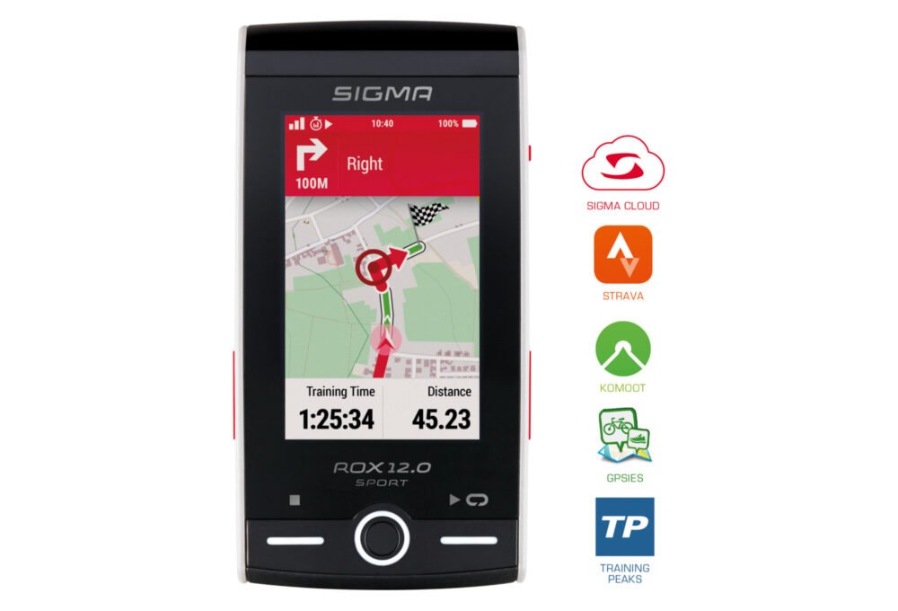 Compteur GPS Sigma ROX 12.0 SPORT Set - Blanc