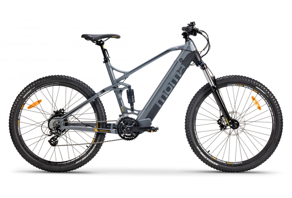 Moma Bikes E-MTB 27.5'' Shimano Altus 8V Gris