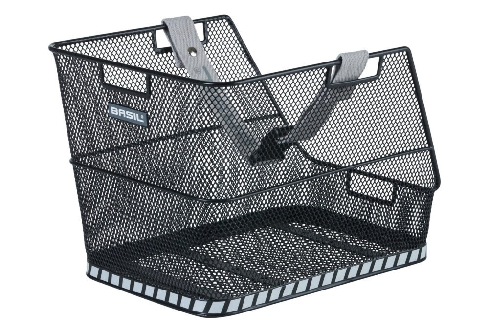 PANIER ARRIÈRE CARTABLE VÉLO BASIL NOIR