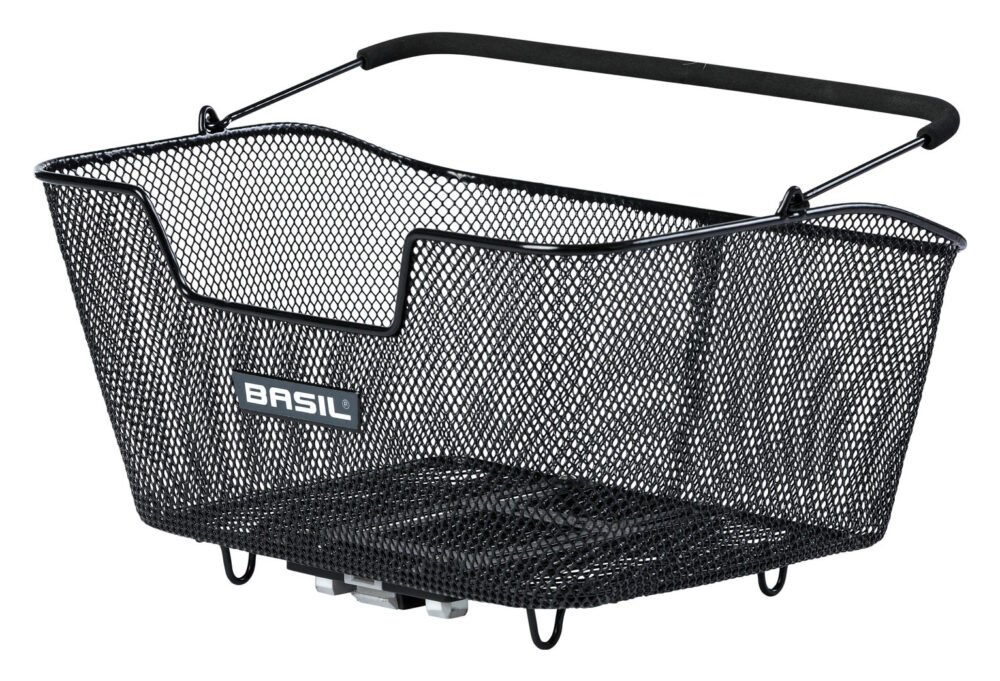 PANIER VÉLO ARRIÈRE BASIL BASE M MIK NOIR