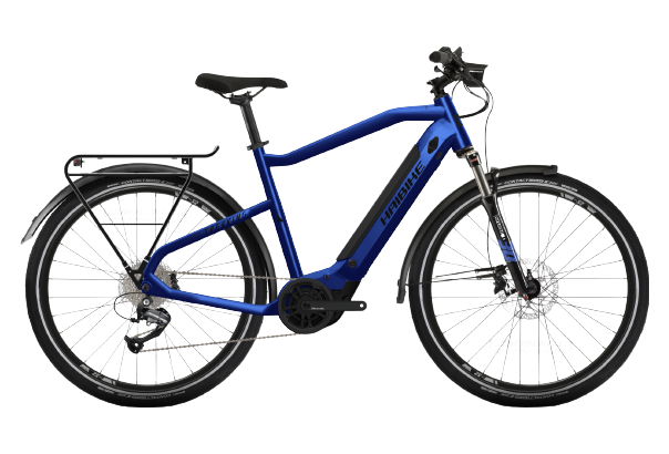 Vélo de Ville Électrique Haibike Trekking 4 Shimano Alivio/Altus 9V 500 Bleu 2022