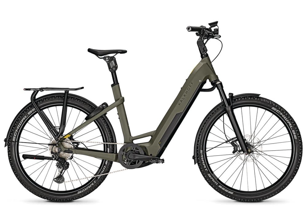 Kalkhoff ENTICE 7.B ADVANCE+ Wave Vélo électrique Accès bas 2022 urbangreen matt