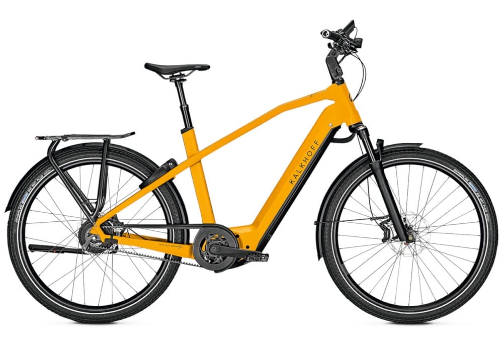 Kalkhoff IMAGE 7.B EXCITE+ Vélo Électrique l'Entraînement par Courroie 2022 mustardyellow matt