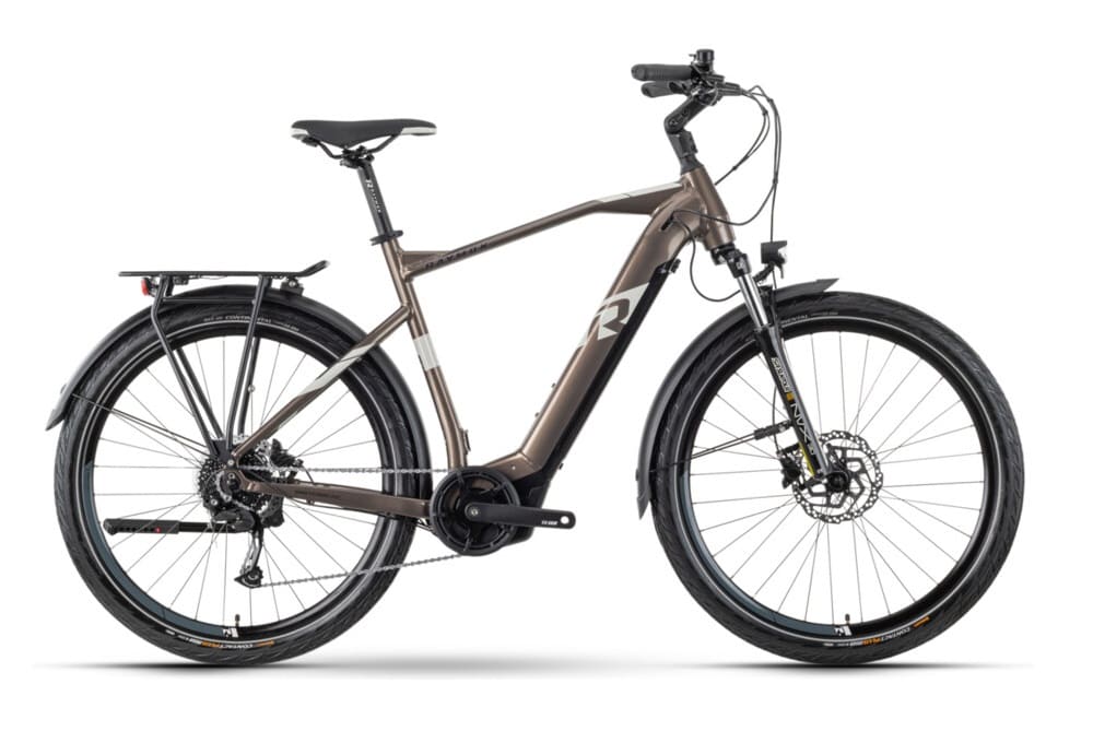 VTC Électrique R Raymon TourRay E 5.0 Tektro M350 9V 500 Wh 27.5" Marron Cuivre 2023