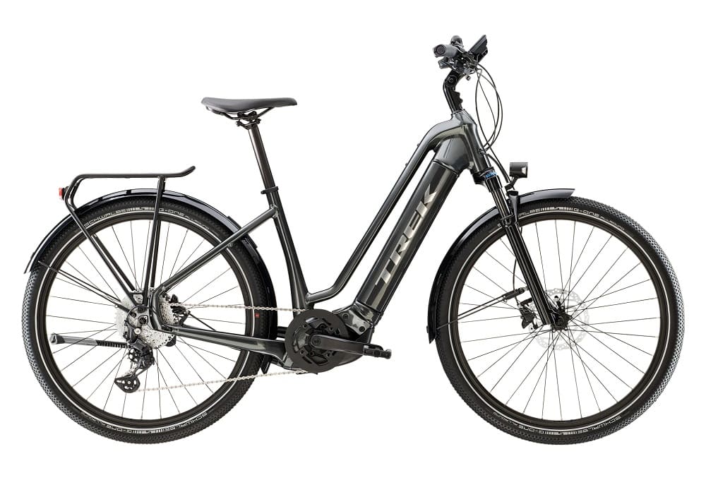 VTC Électrique Trek Allant+ 7 Lowstep Shimano Deore 10V 625 Wh 27.5" Gris Lithium 2023