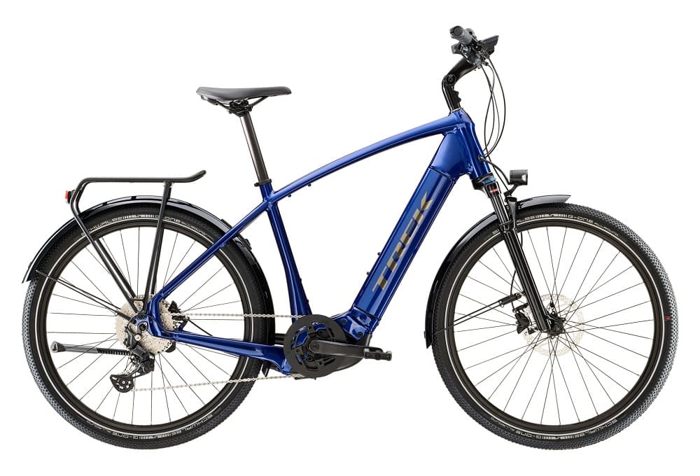 VTC Électrique Trek Allant+ 7 Shimano Deore 10V 625 Wh 27.5" Bleu Azur 2023