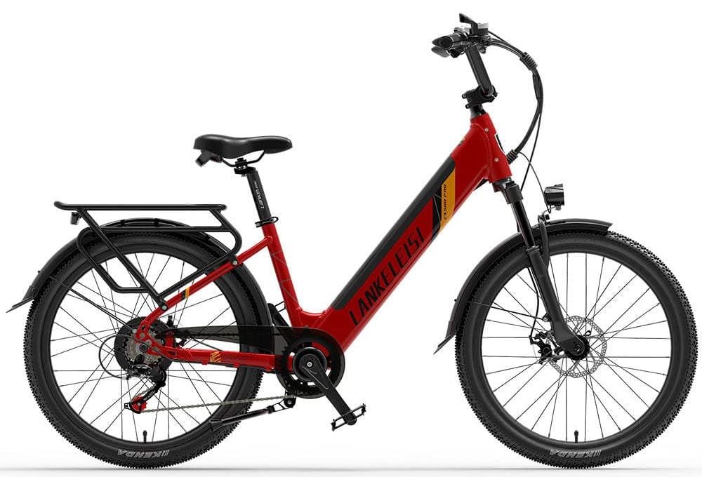VTC électrique Lankeleisi ES500 Pro 500W 24" 14.5Ah Batterie Rouge
