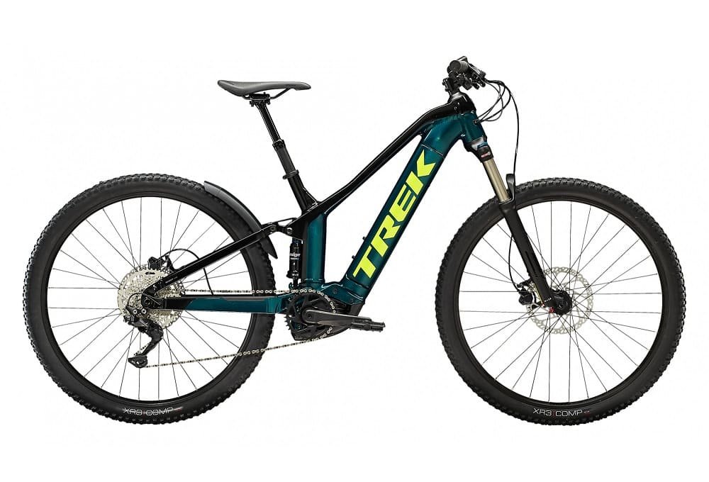 VTT Électrique Tout-Suspendu Trek Powerfly FS 4 Shimano Deore 10V 500 Wh 27.5" Aquatic / Noir 2023
