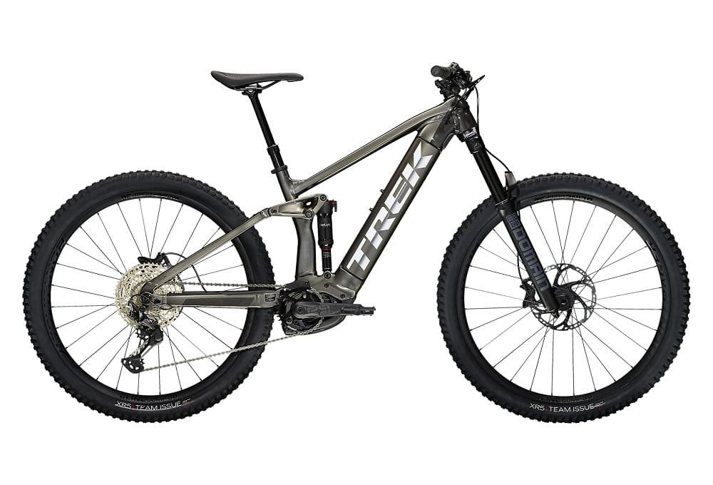 VTT Électrique Tout-Suspendu Trek Rail 7 Shimano SLX / XT 12V 625 Wh 29" Gris Mercure / Noir 2023