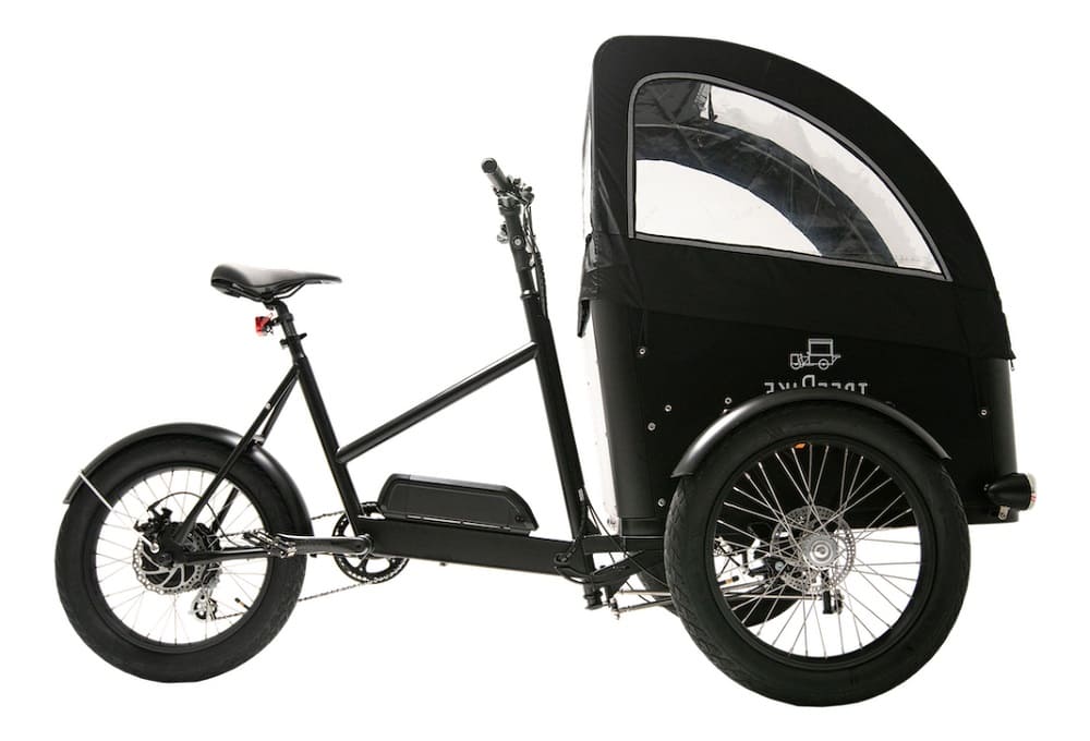 Vélo Cargo Électrique TreeBike FamilyBike Black