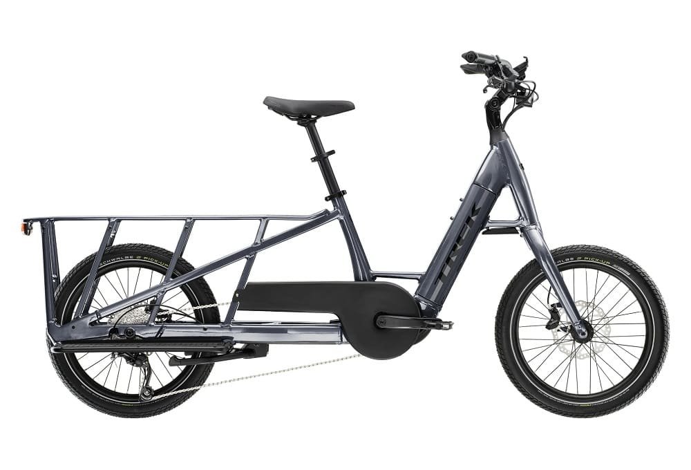 Vélo Cargo Longtail Électrique Trek Fetch+ 2 Shimano Deore 10V 500Wh 20" Gris 2023