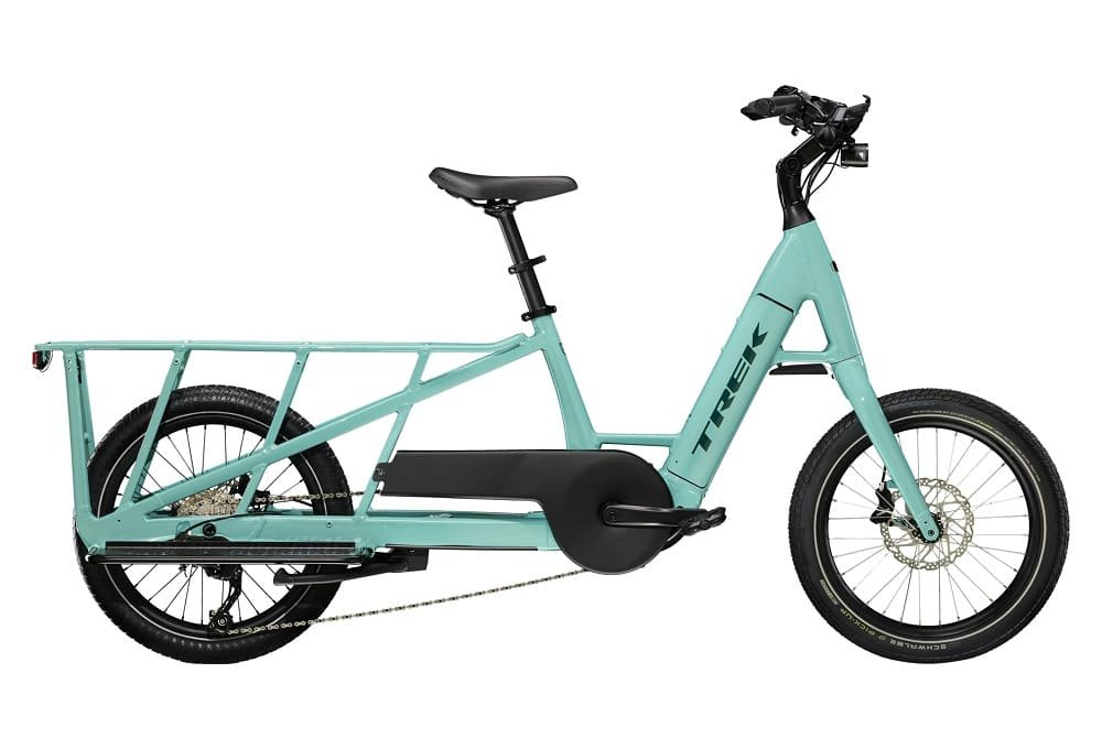 Vélo Cargo Longtail Électrique Trek Fetch+ 2 Shimano Deore 10V 500Wh 20" Vert Sauge 2023