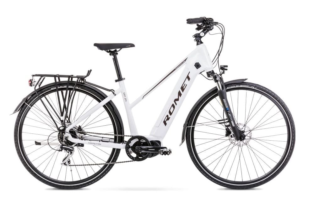 Vélo Trekking Electrique 28 Femme ROMET Ert 201 BLANC