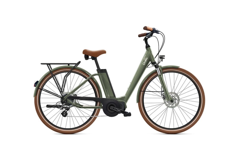 Vélo de ville électrique O2feel iVog City Up 4.1 Vert