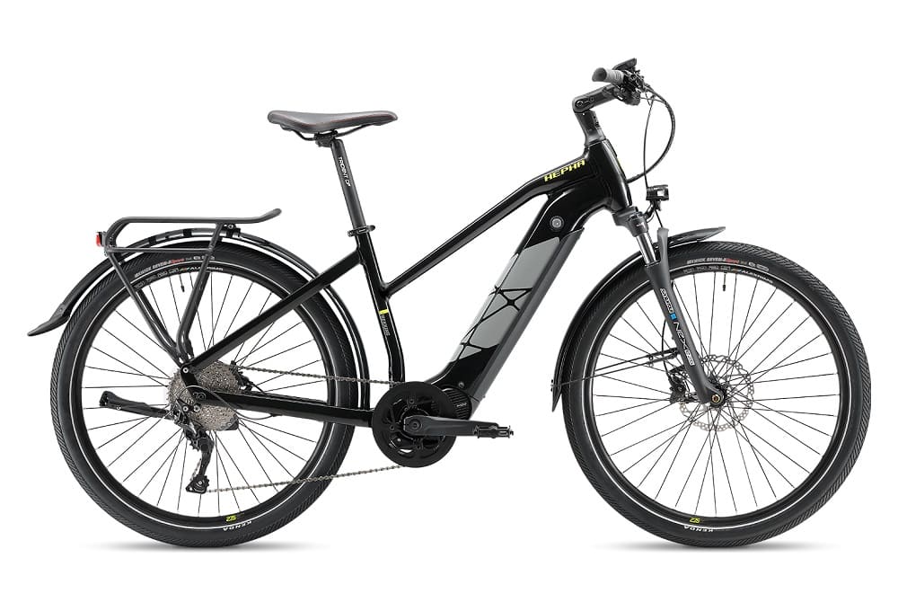 Vélo électrique HEPHA E-bike Trekking 7 Longrange 708Wh 80Nm Lowstep Noir