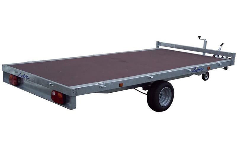 Remorque plateau 33630 Lider Roues dessous - 3.50 m - 1500 Kg - 1 essieu – Image 3