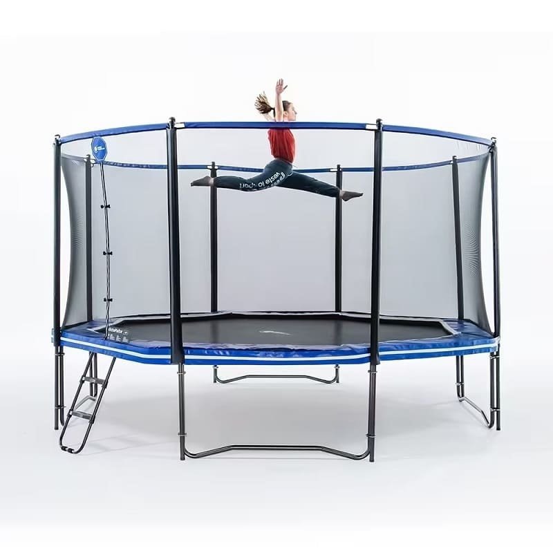 Trampoline Octopulse 460cm - Filet de Protection - Echelle + Kit d'ancrage