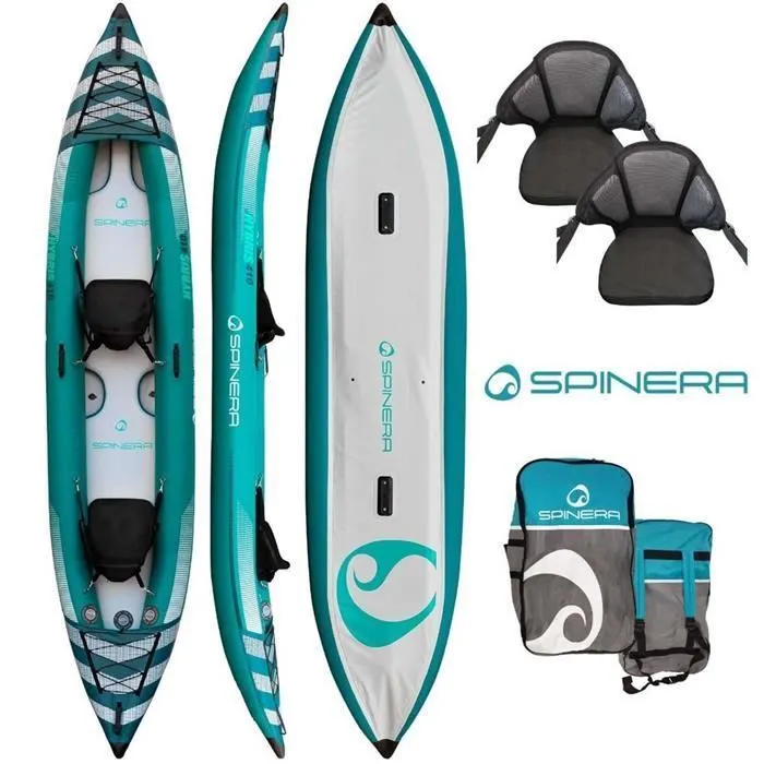 Kayak gonflable 2 places SPINERA Hybris 410 Bleu