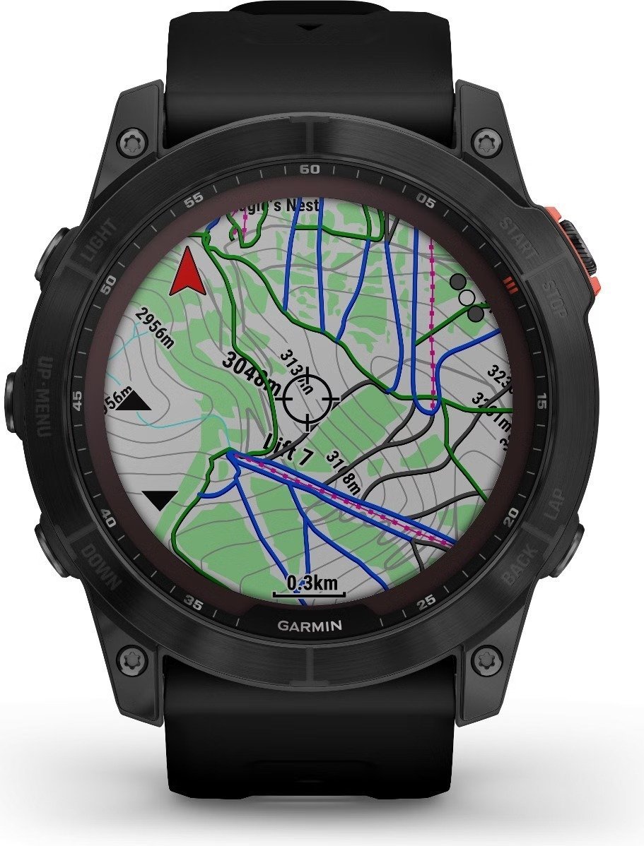 Montre de Sport Garmin Fenix 7X Solar Noir – Image 4