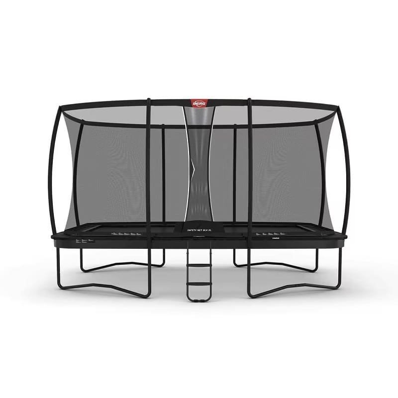 BERG Ultim Champion Trampoline Regular 500 Noir + Filet de Sécurité DLX XL