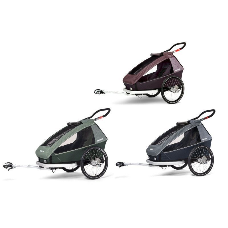 Vélo remorque​ Croozer Kid Vaaya 1 - graphite blue